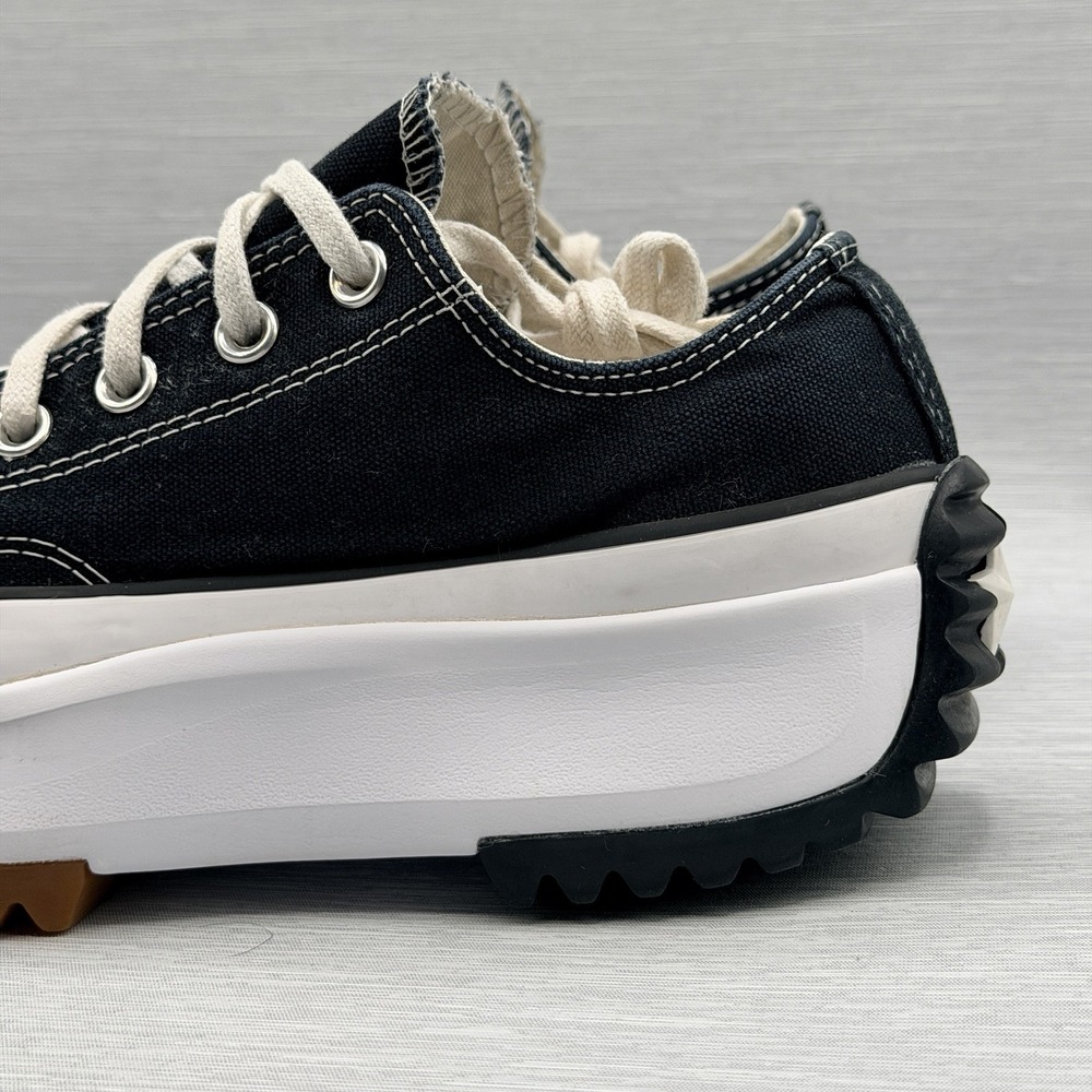 Converse Run Star Hike Women's 9 Black White Platform Low Top Sneakers Chucks - Picture 3 of 11